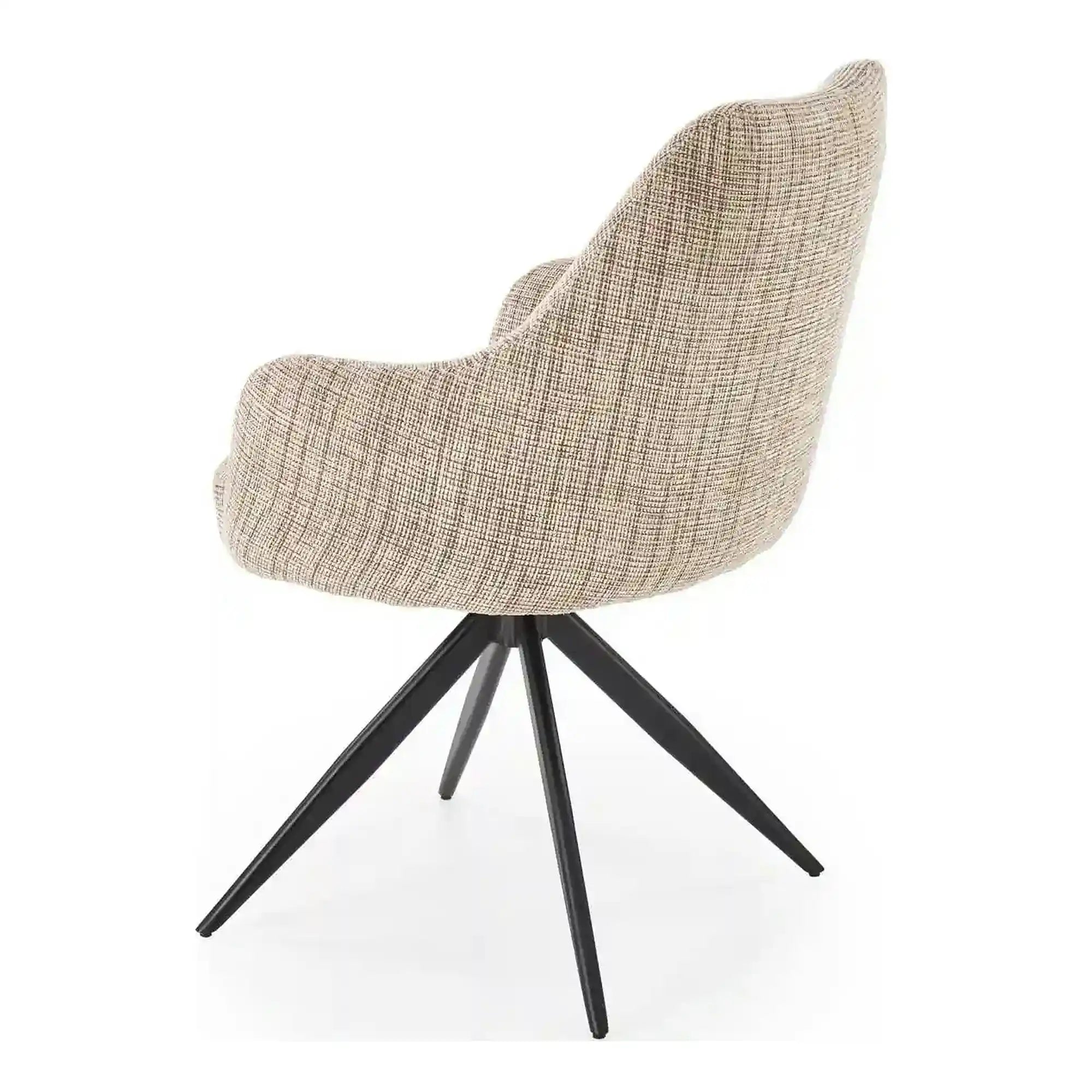 Scaun K564, bej/negru, stofa clasica/otel, 60x63x87 cm
