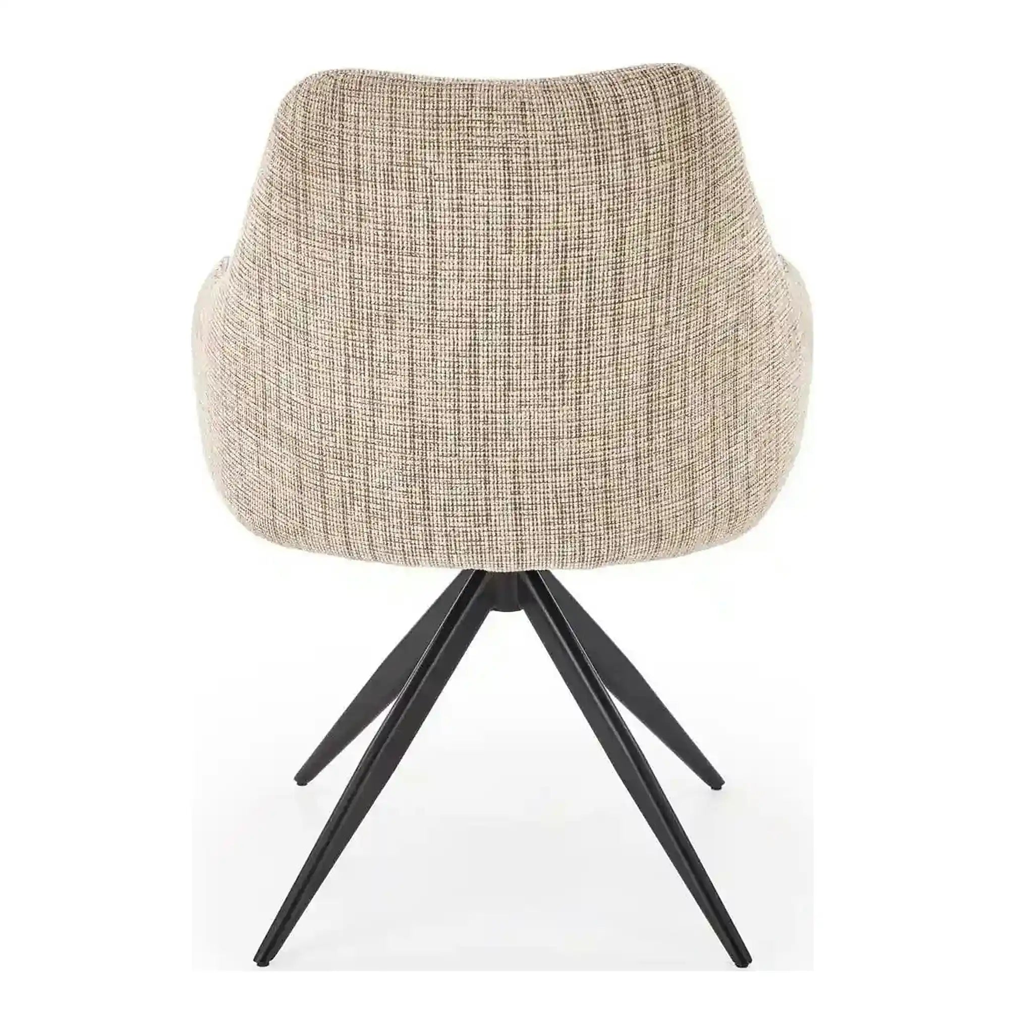 Scaun K564, bej/negru, stofa clasica/otel, 60x63x87 cm
