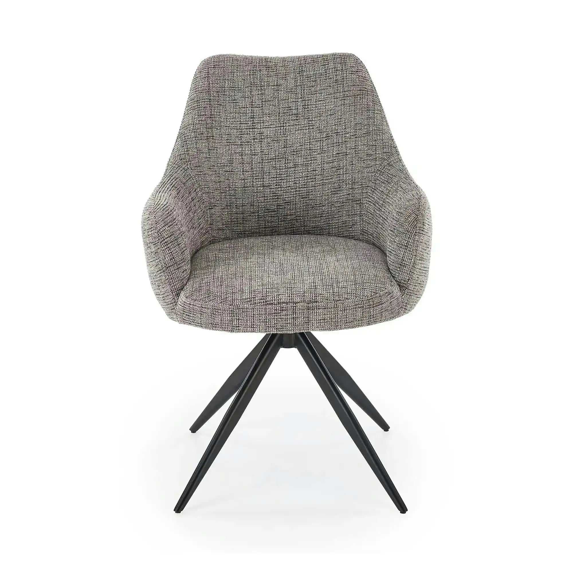 Scaun K564, gri/negru, stofa clasica/metal, 60x63x87 cm