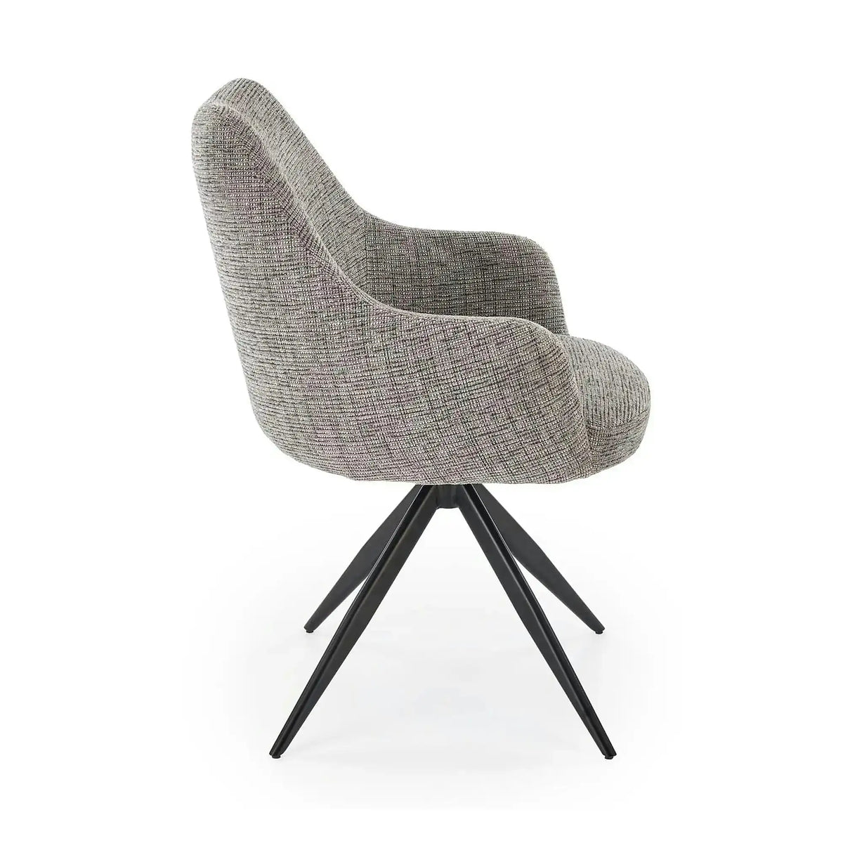 Scaun K564, gri/negru, stofa clasica/metal, 60x63x87 cm