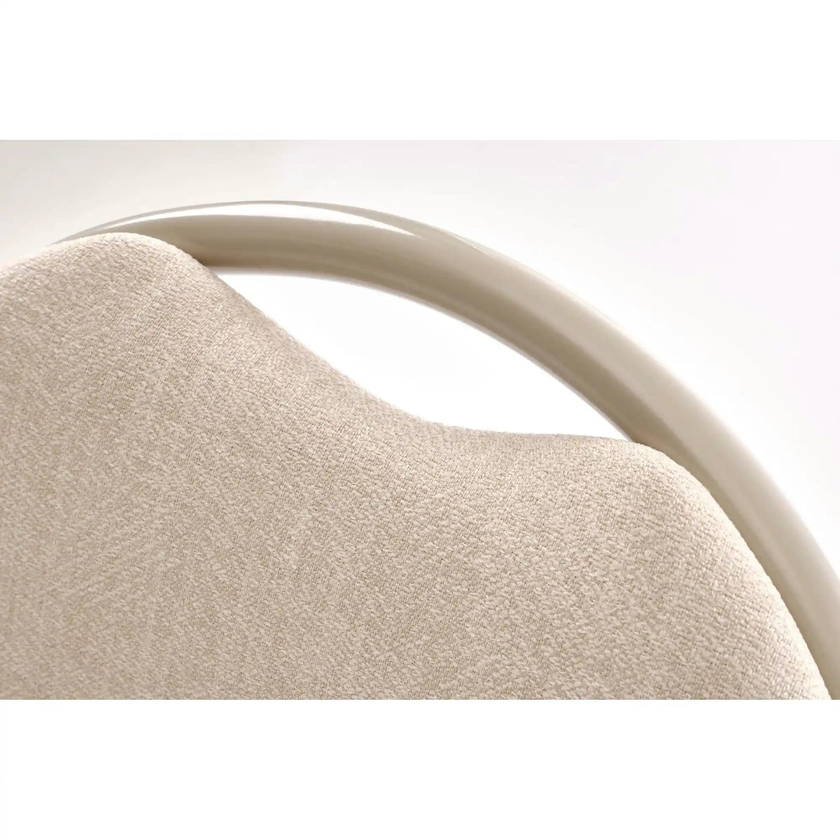 Scaun K566, bej, stofa clasica/otel, 46x53x86 cm