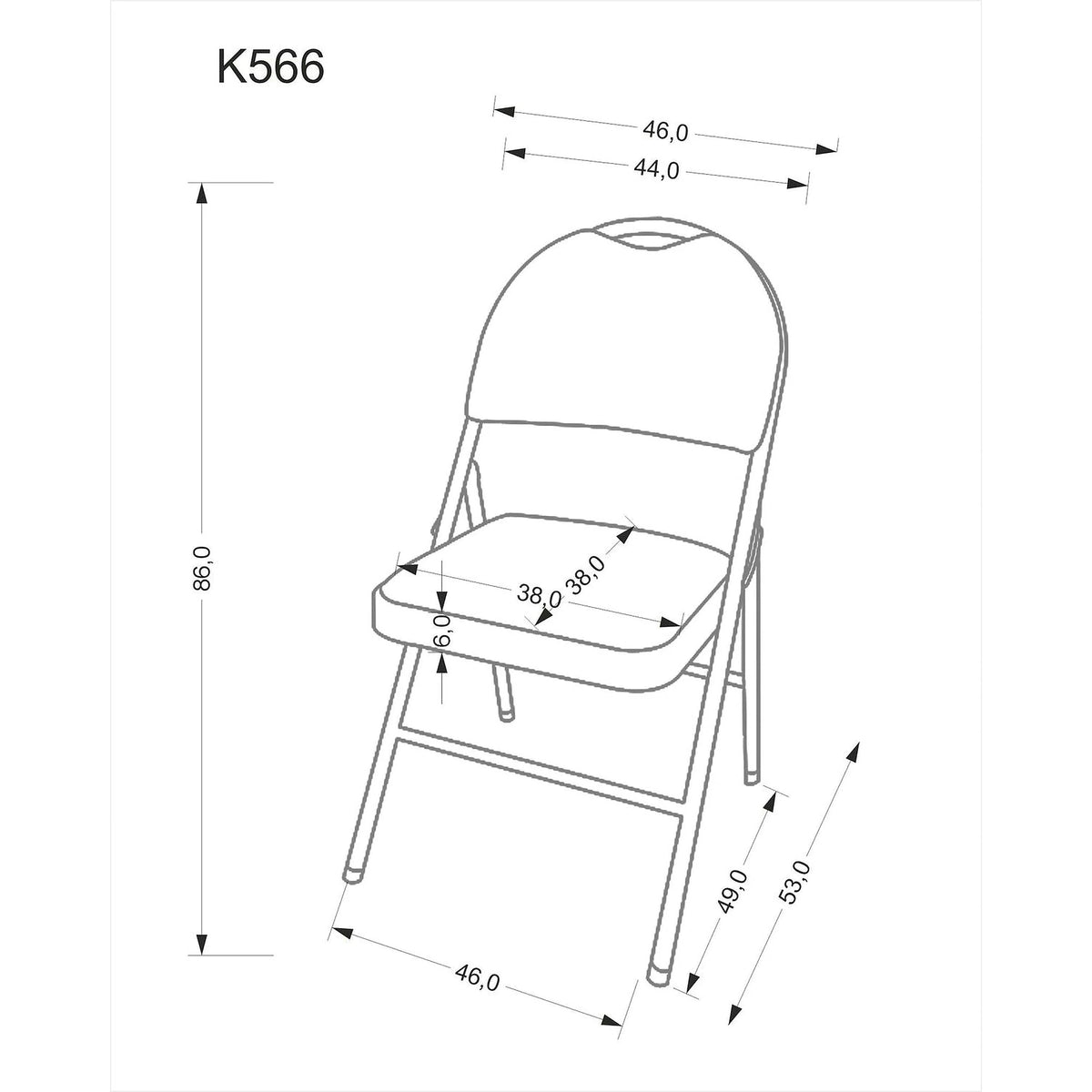 Scaun K566, bej, stofa clasica/otel, 46x53x86 cm