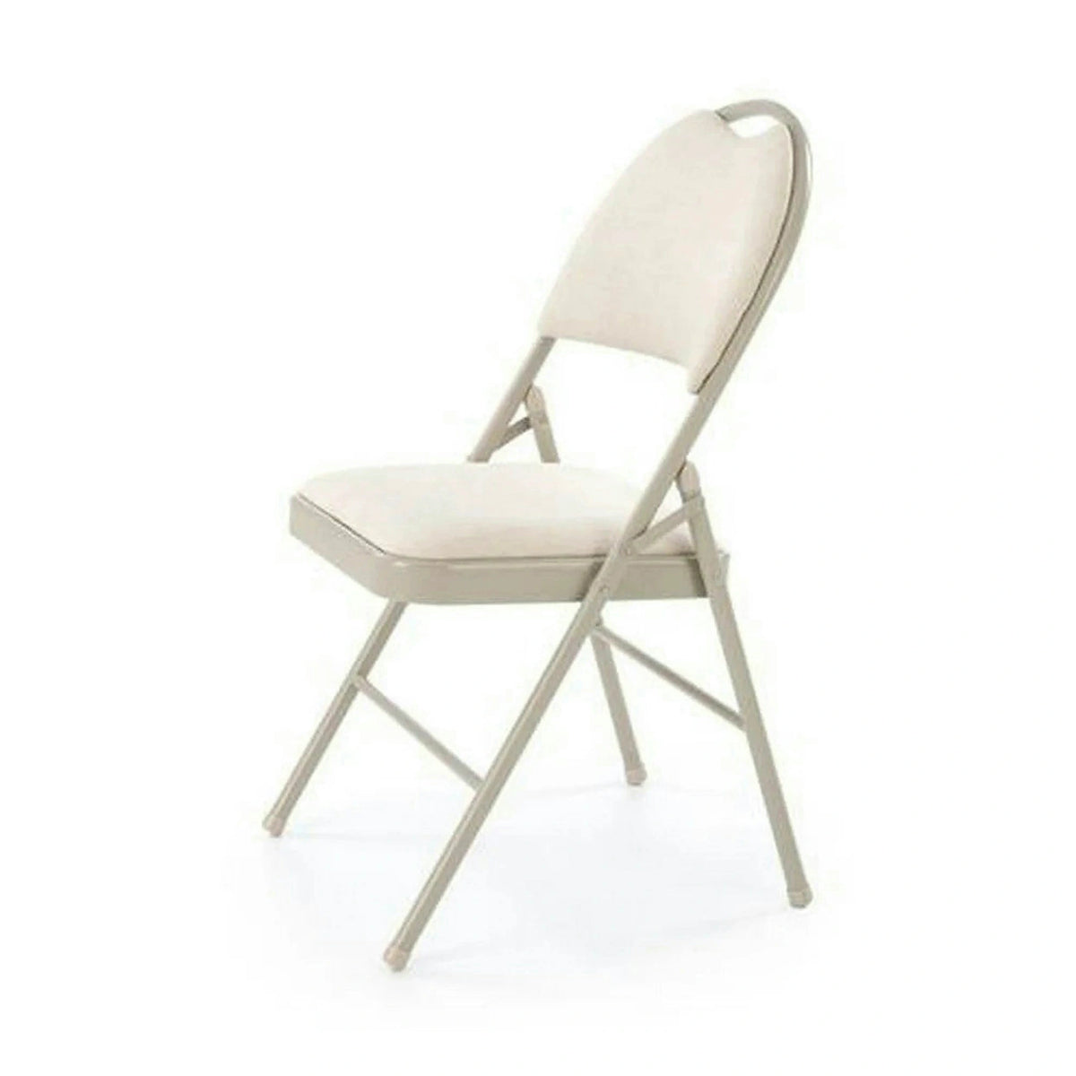 Scaun K566, bej, stofa clasica/otel, 46x53x86 cm