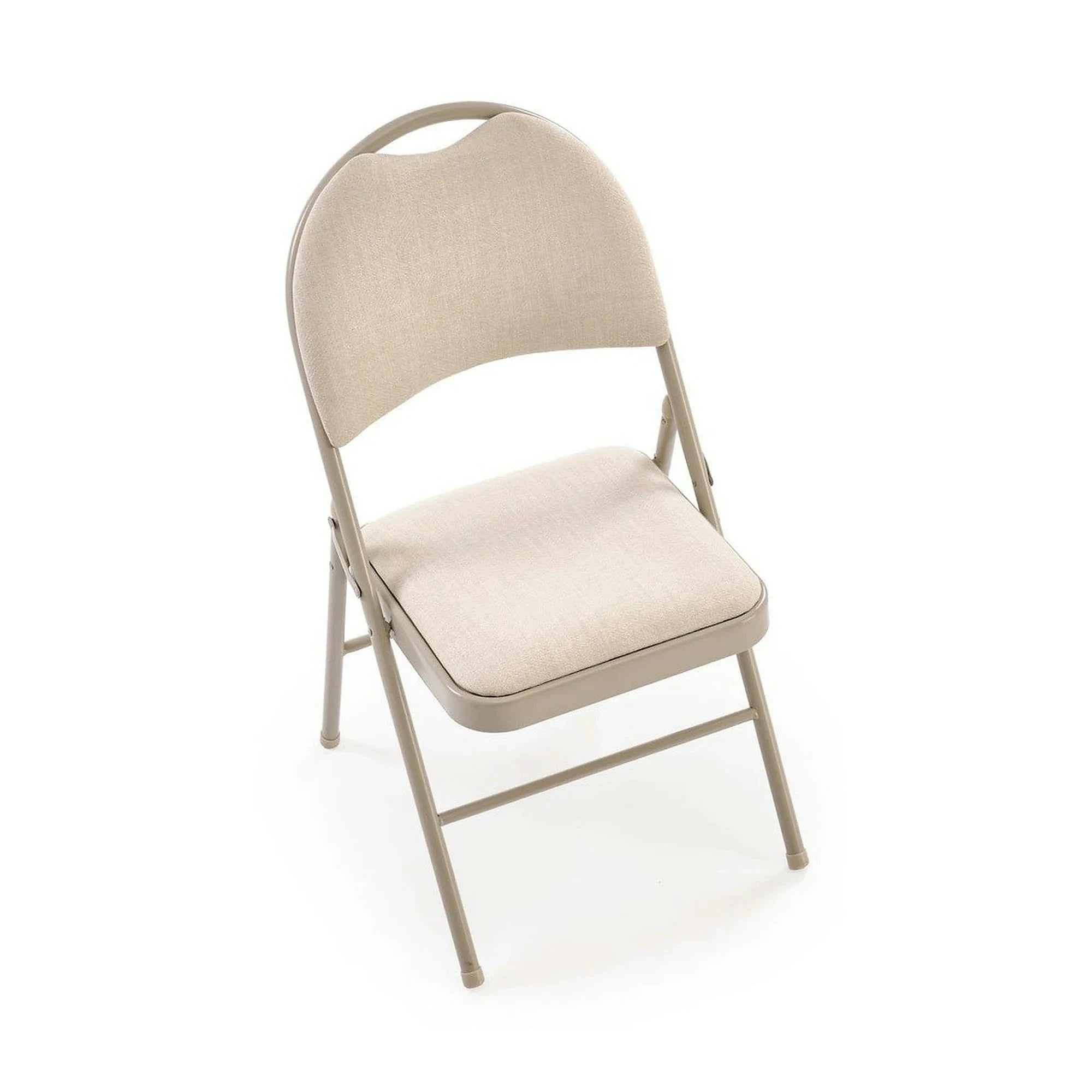 Scaun K566, bej, stofa clasica/otel, 46x53x86 cm
