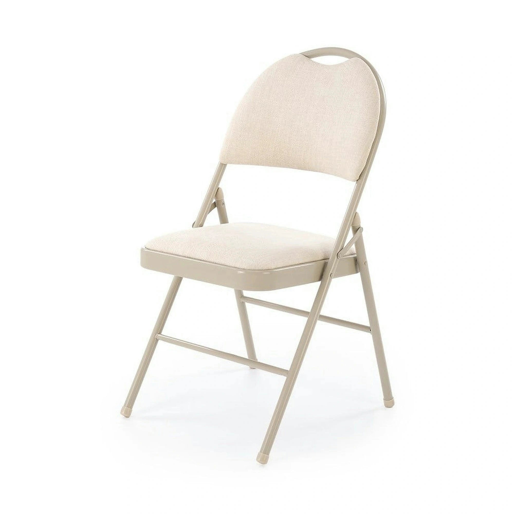 Scaun K566, bej, stofa clasica/otel, 46x53x86 cm