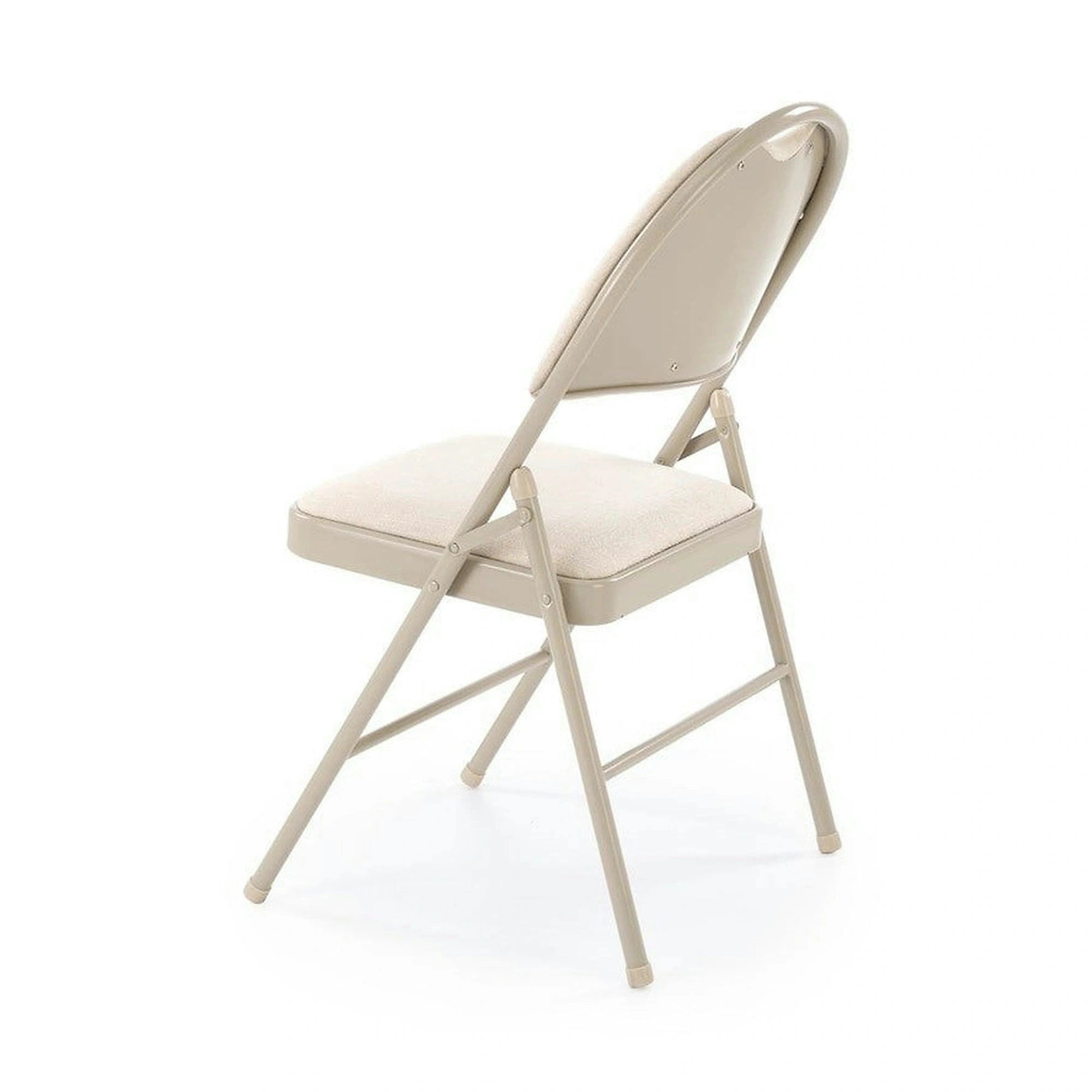 Scaun K566, bej, stofa clasica/otel, 46x53x86 cm