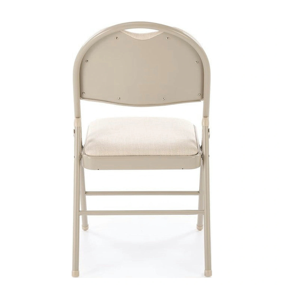 Scaun K566, bej, stofa clasica/otel, 46x53x86 cm