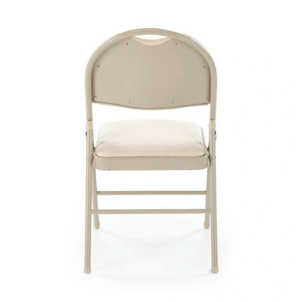 Scaun K566, bej, stofa clasica/otel, 46x53x86 cm