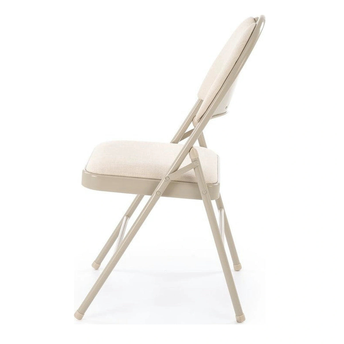 Scaun K566, bej, stofa clasica/otel, 46x53x86 cm