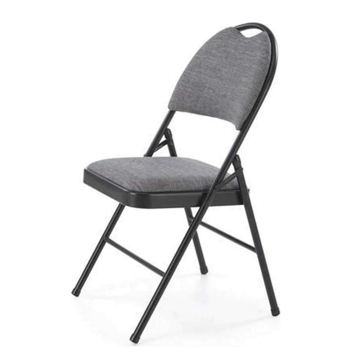 Scaun K566, gri/negru, stofa clasica/otel, 46x53x86 cm