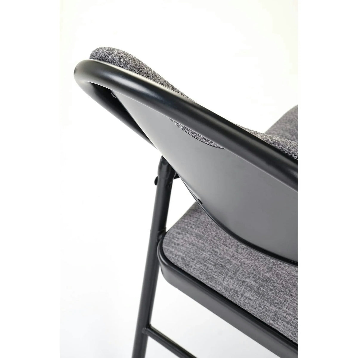 Scaun K566, gri/negru, stofa clasica/otel, 46x53x86 cm