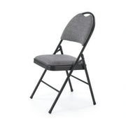 Scaun K566, gri/negru, stofa clasica/otel, 46x53x86 cm