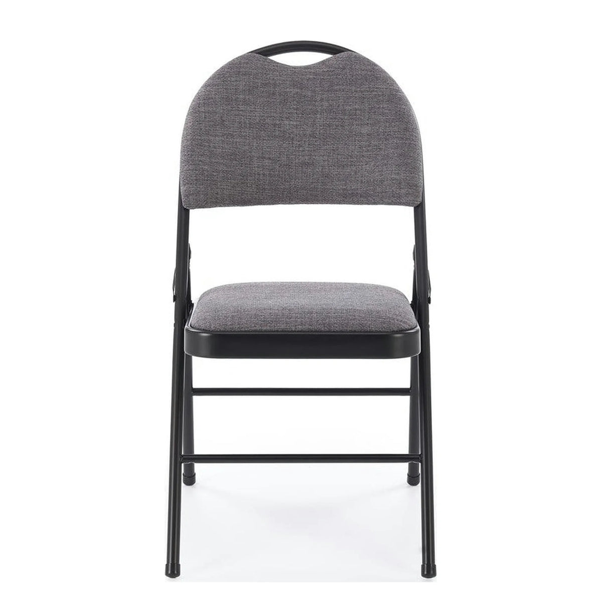 Scaun K566, gri/negru, stofa clasica/otel, 46x53x86 cm