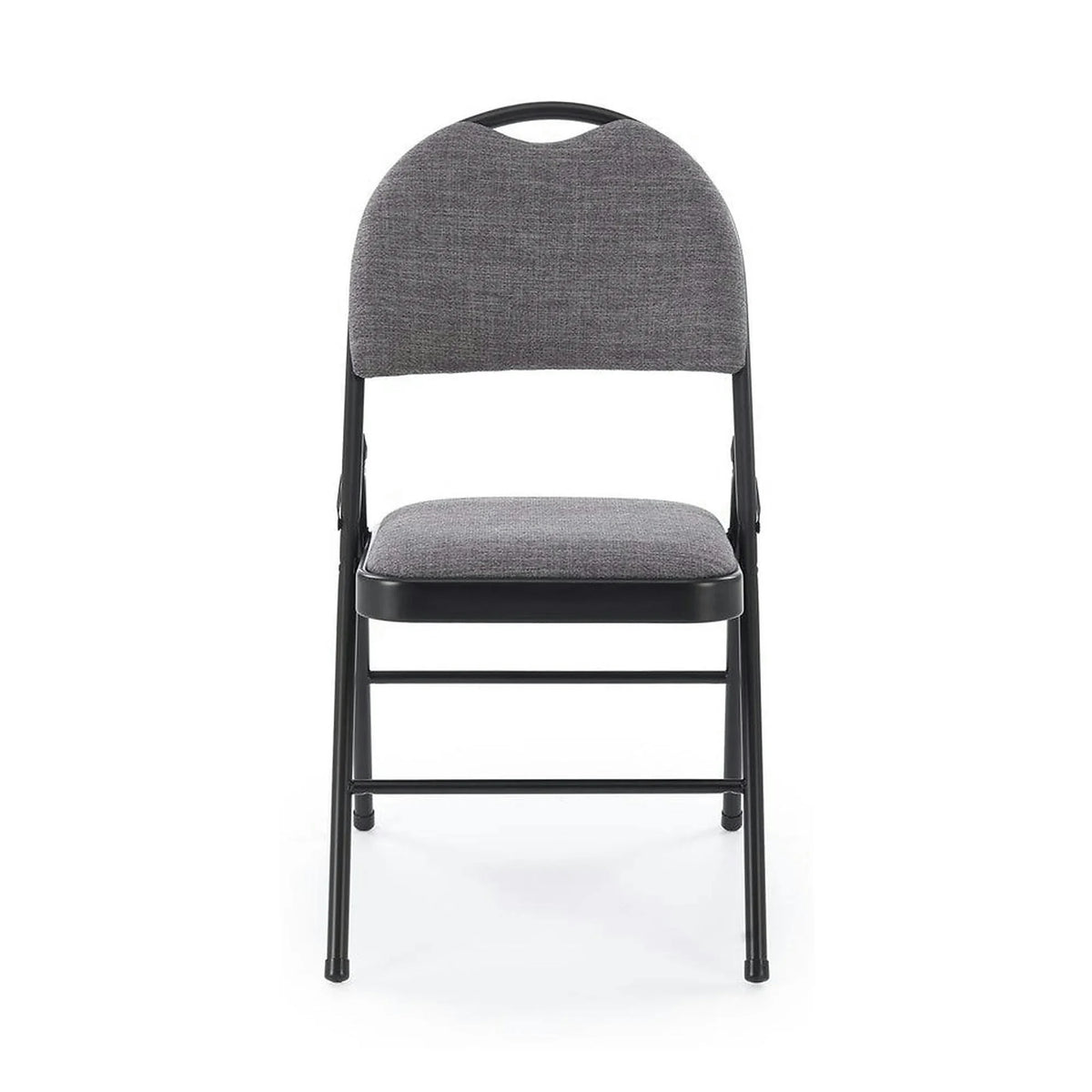 Scaun K566, gri/negru, stofa clasica/otel, 46x53x86 cm