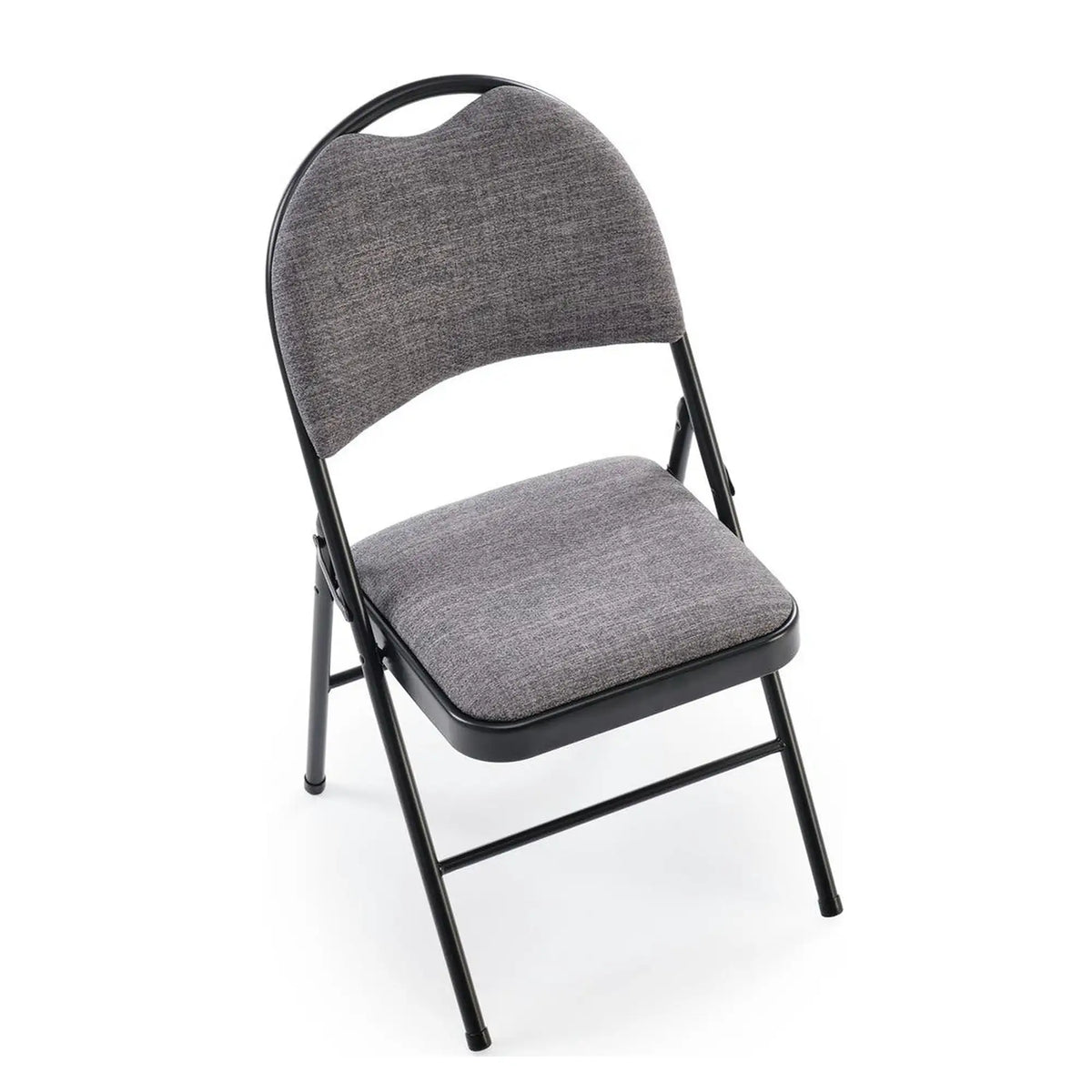 Scaun K566, gri/negru, stofa clasica/otel, 46x53x86 cm