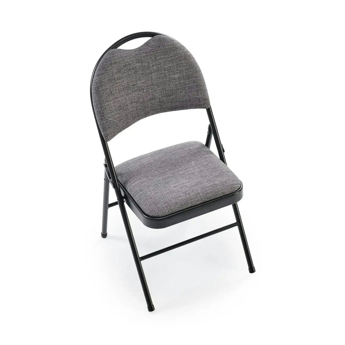 Scaun K566, gri/negru, stofa clasica/otel, 46x53x86 cm