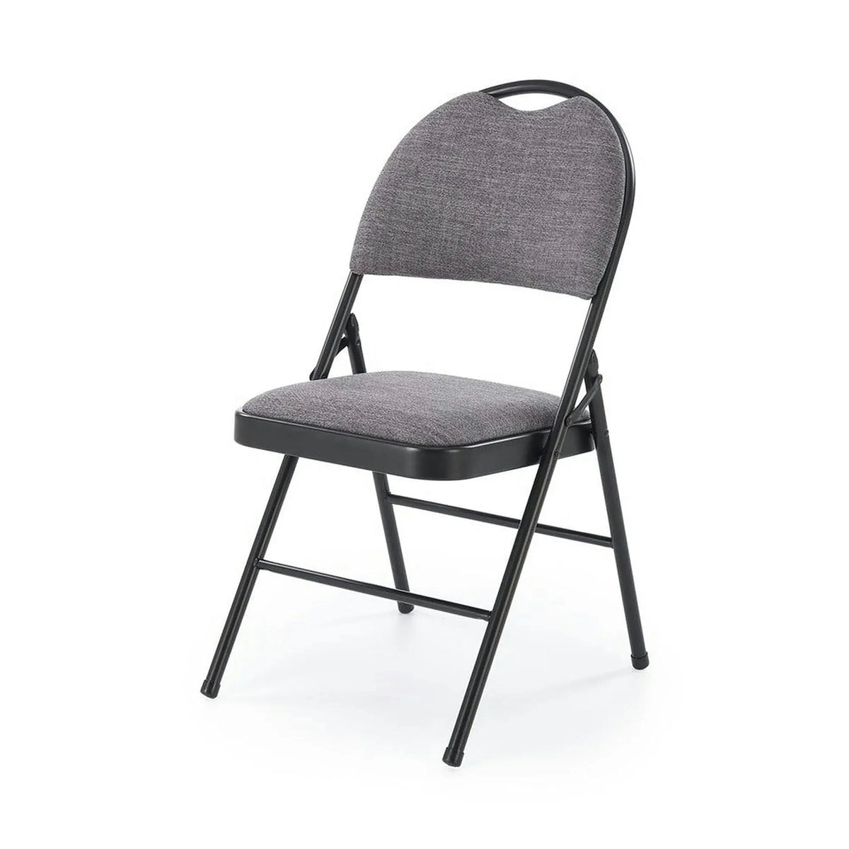 Scaun K566, gri/negru, stofa clasica/otel, 46x53x86 cm