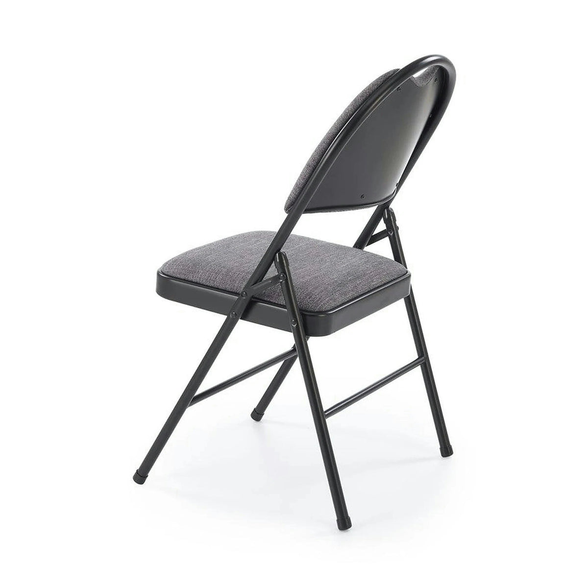 Scaun K566, gri/negru, stofa clasica/otel, 46x53x86 cm