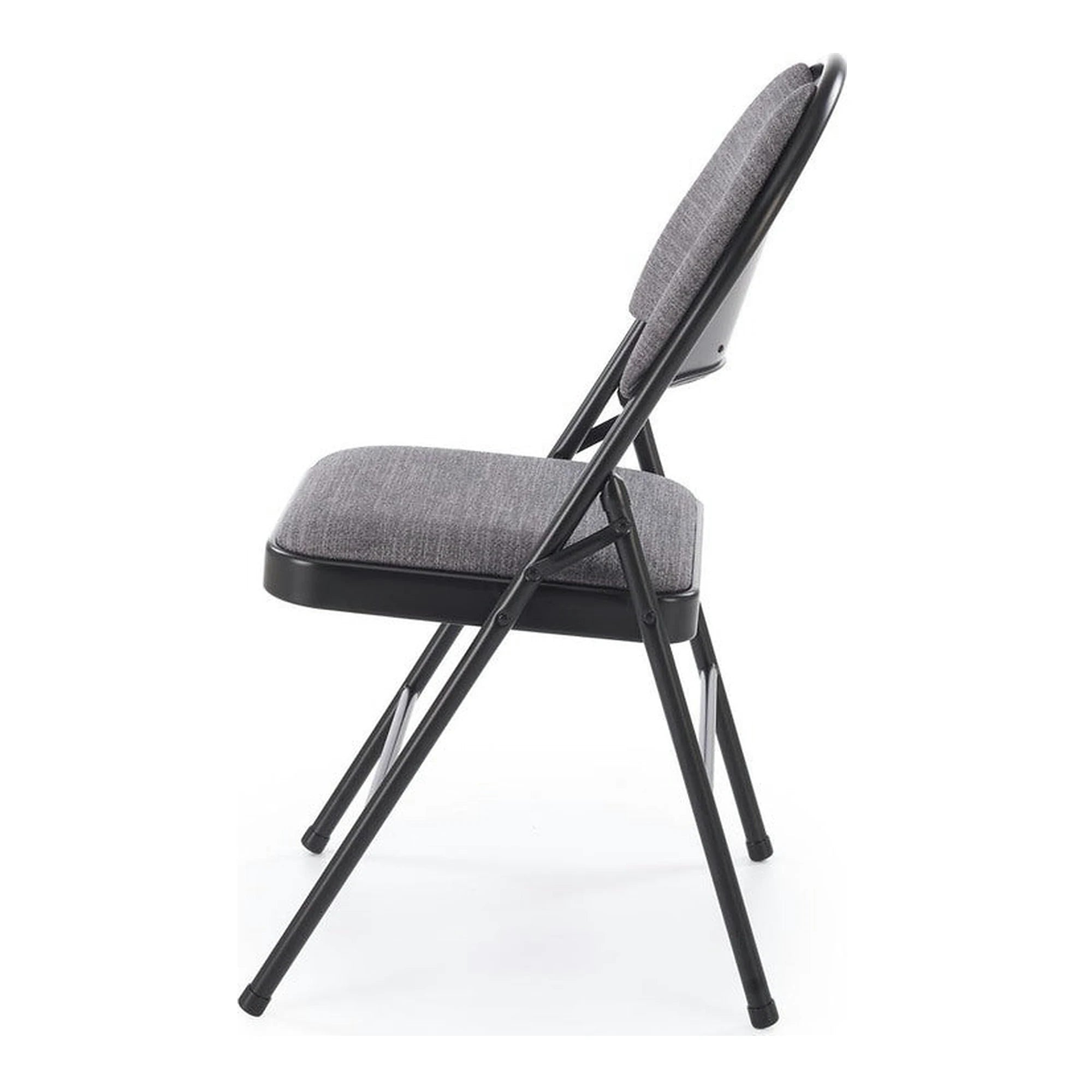 Scaun K566, gri/negru, stofa clasica/otel, 46x53x86 cm