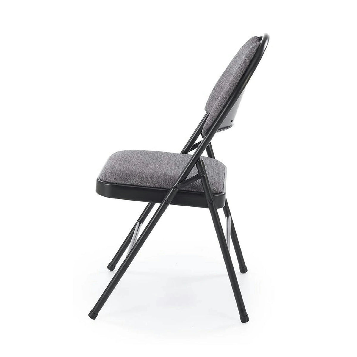 Scaun K566, gri/negru, stofa clasica/otel, 46x53x86 cm