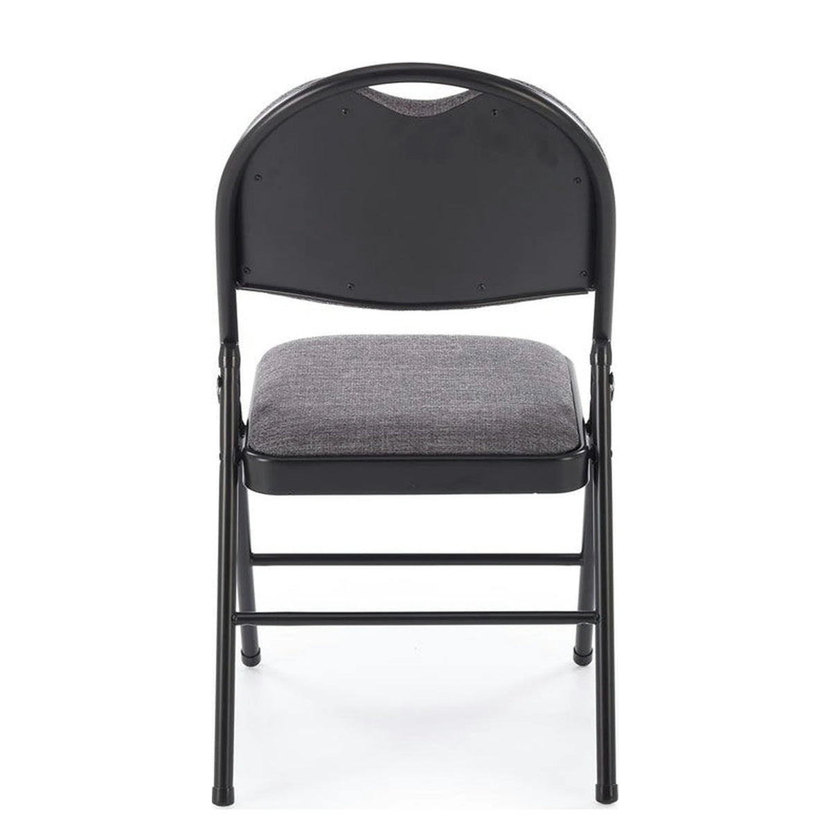 Scaun K566, gri/negru, stofa clasica/otel, 46x53x86 cm