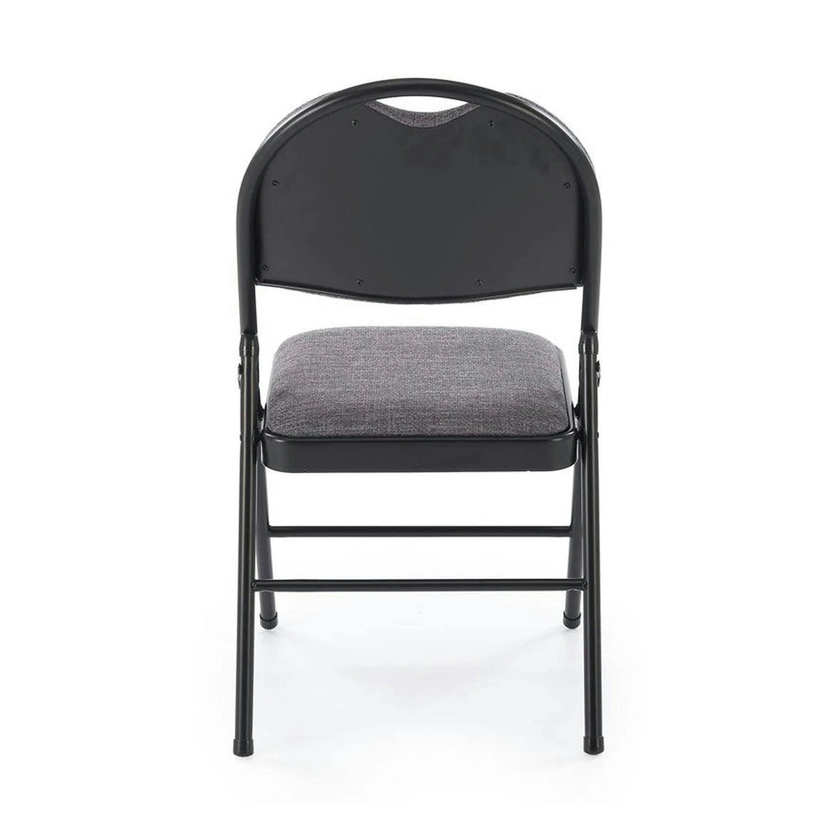 Scaun K566, gri/negru, stofa clasica/otel, 46x53x86 cm