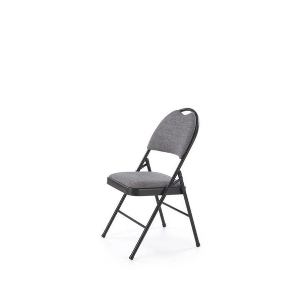 Scaun K566, gri/negru, stofa clasica/otel, 46x53x86 cm