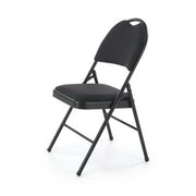 Scaun K566, negru, stofa clasica/otel, 46x53x86 cm