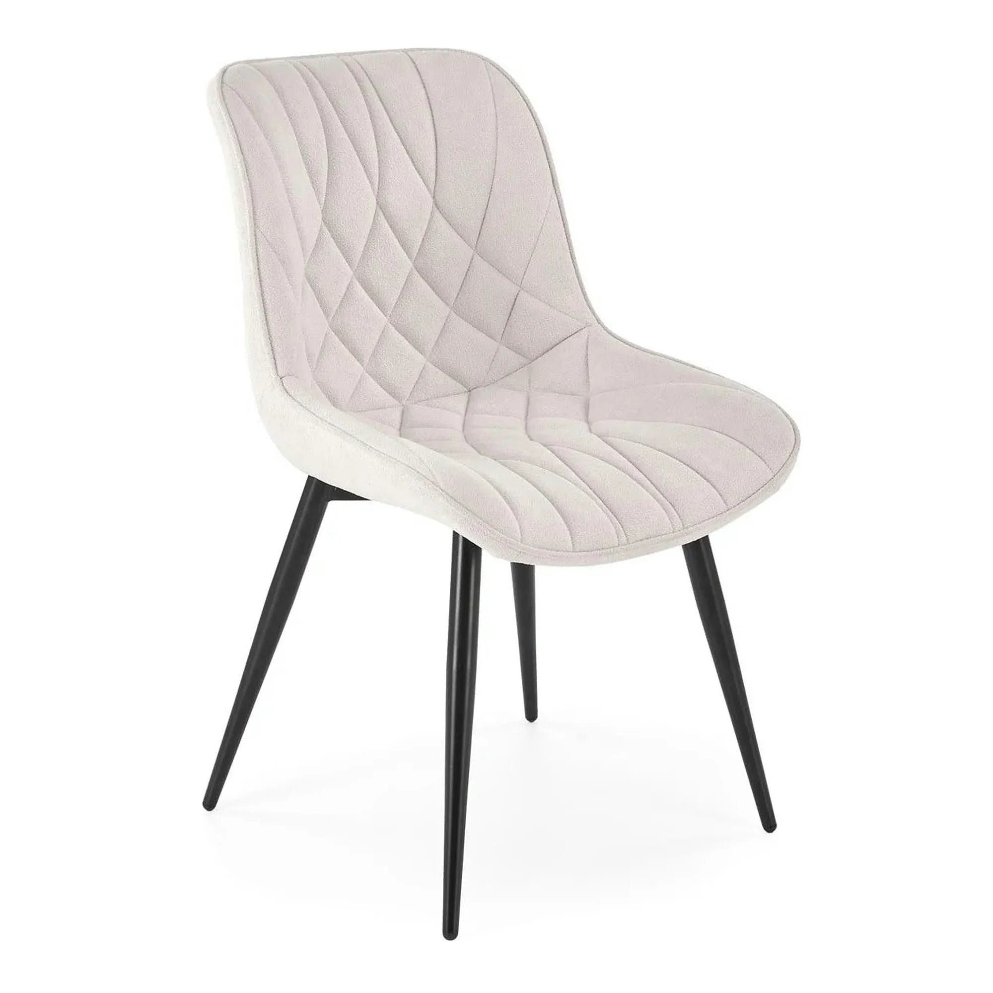 Scaun K567, bej - Havana 2, stofa catifelata/otel, 47x63x85 cm