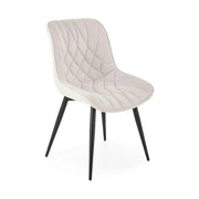 Scaun K567, bej - Havana 2, stofa catifelata/otel, 47x63x85 cm