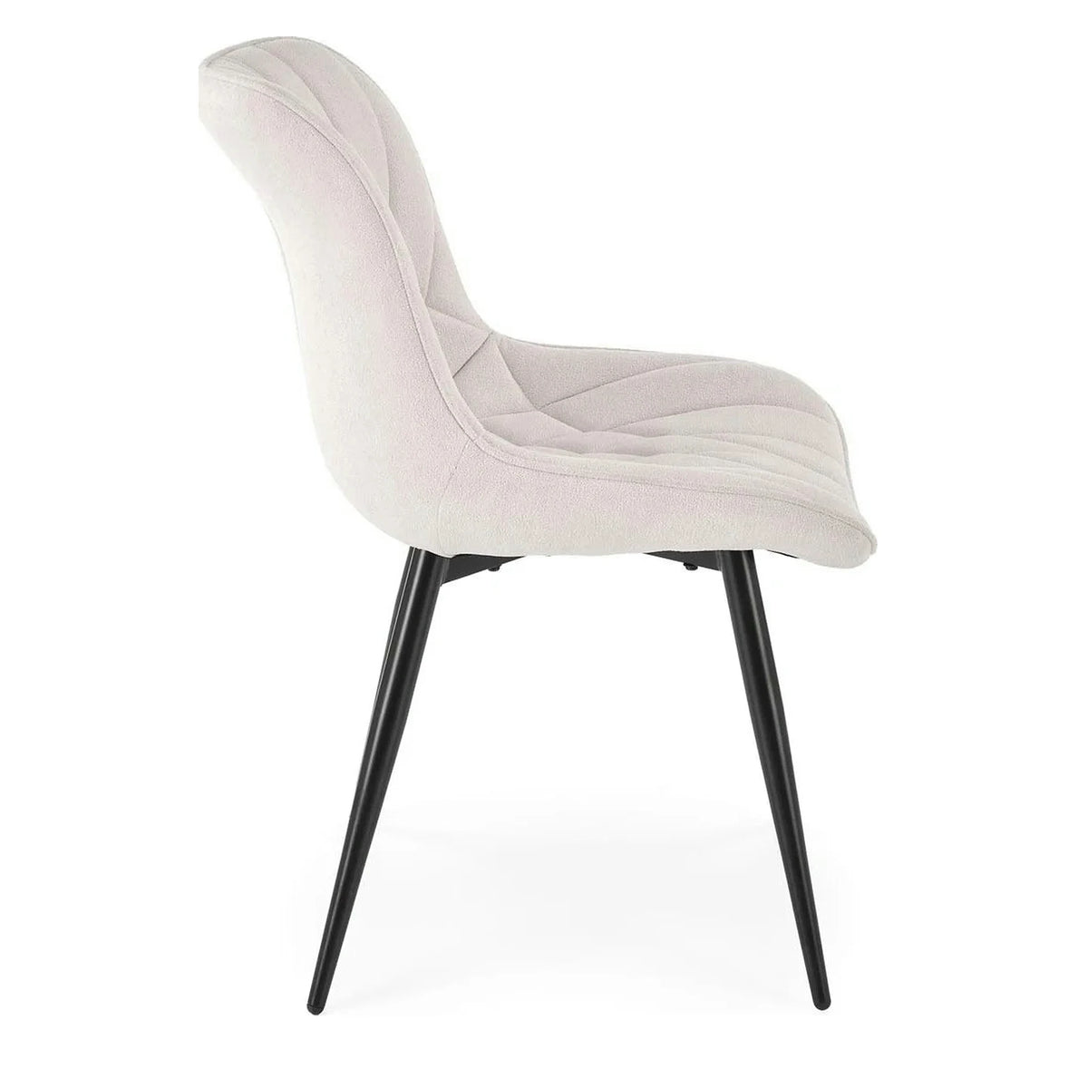 Scaun K567, bej - Havana 2, stofa catifelata/otel, 47x63x85 cm