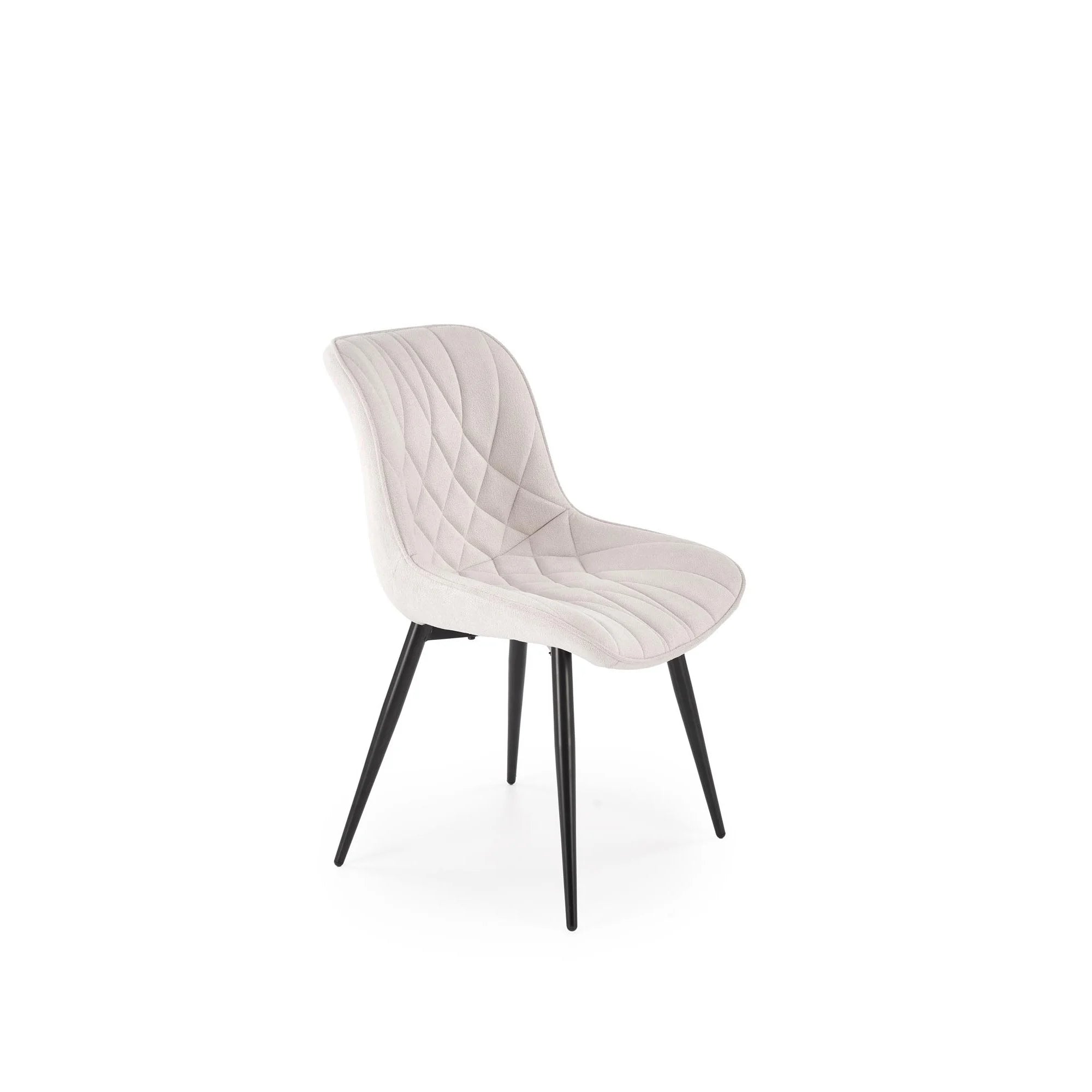 Scaun K567, bej - Havana 2, stofa catifelata/otel, 47x63x85 cm