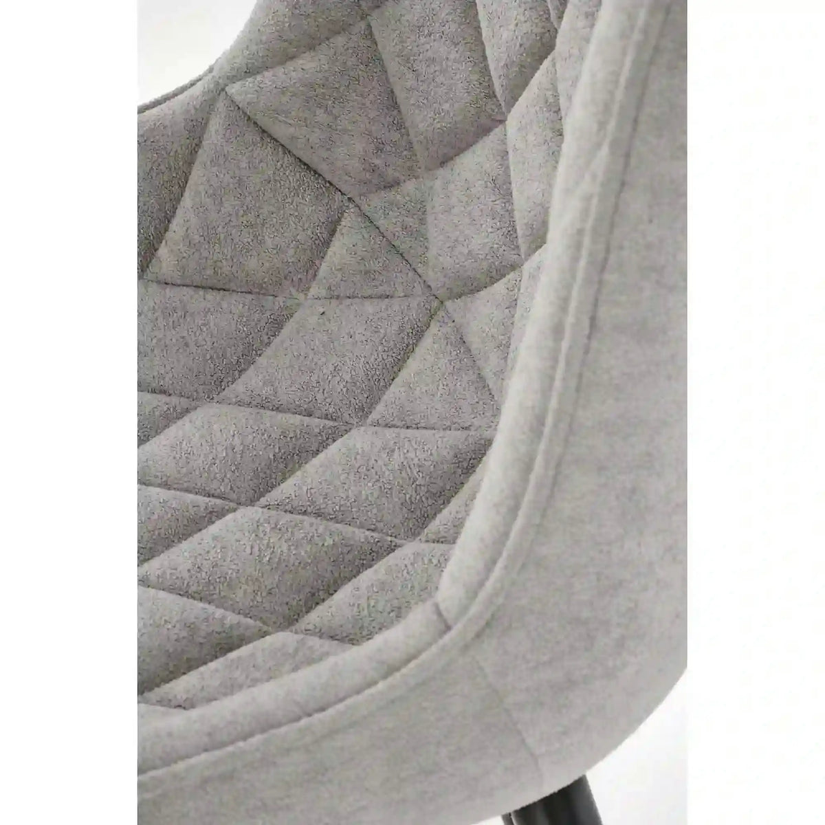 Scaun K567, gri - Havana 15, stofa catifelata/otel, 47x63x85 cm