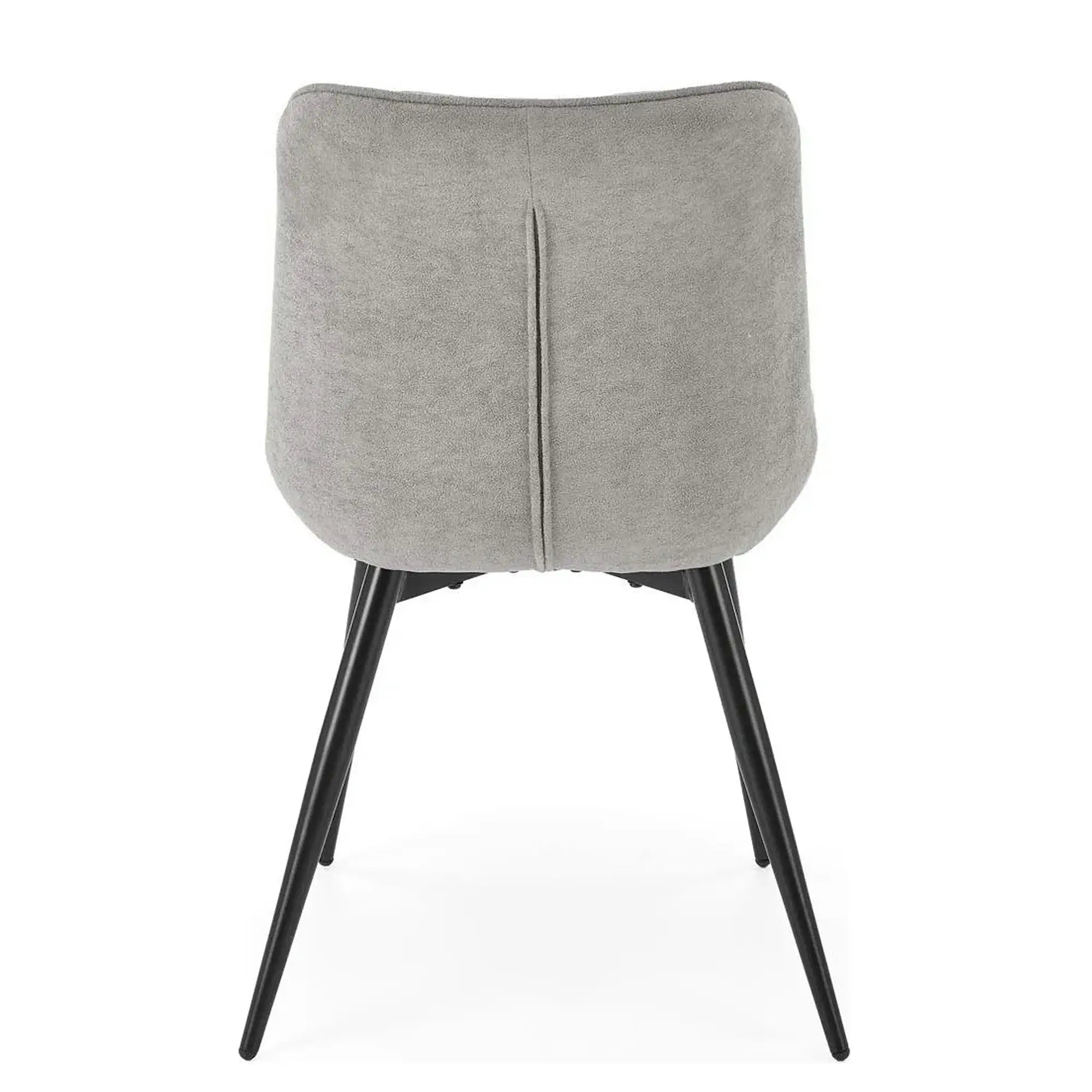 Scaun K567, gri - Havana 15, stofa catifelata/otel, 47x63x85 cm
