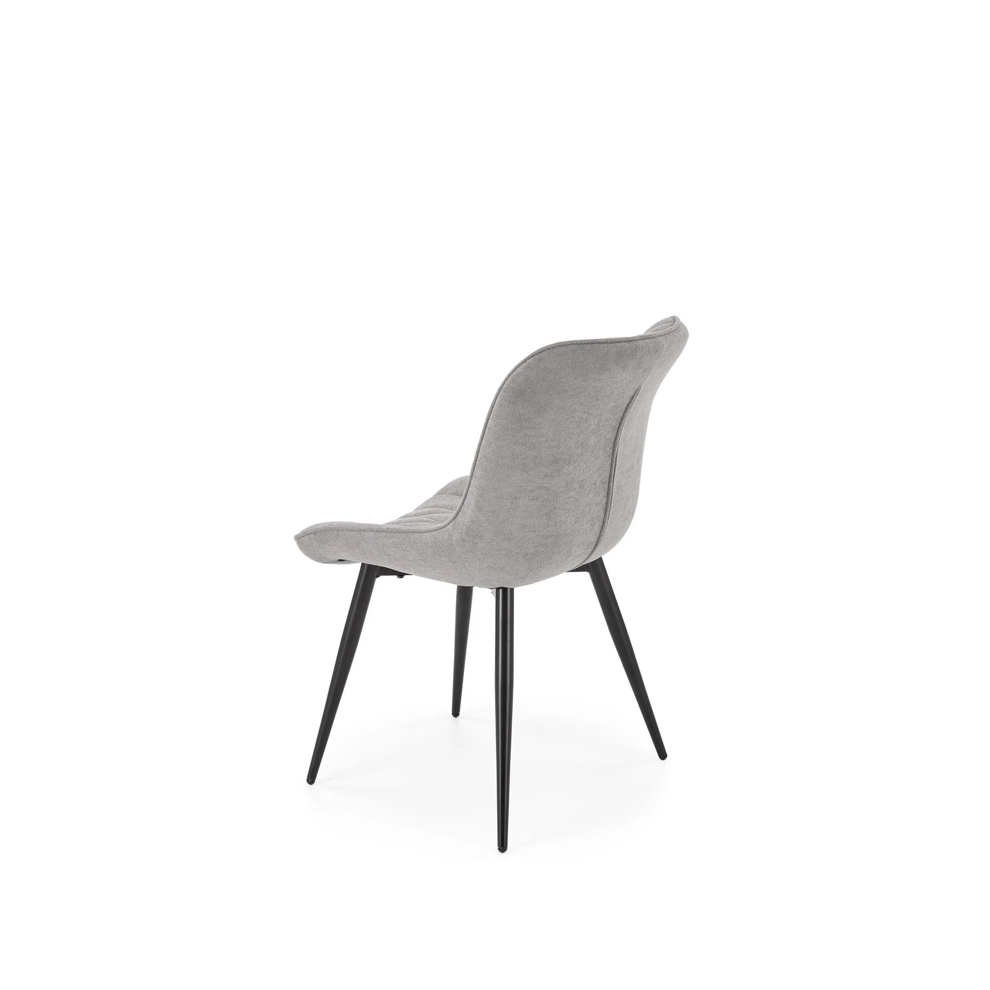 Scaun K567, gri - Havana 15, stofa catifelata/otel, 47x63x85 cm