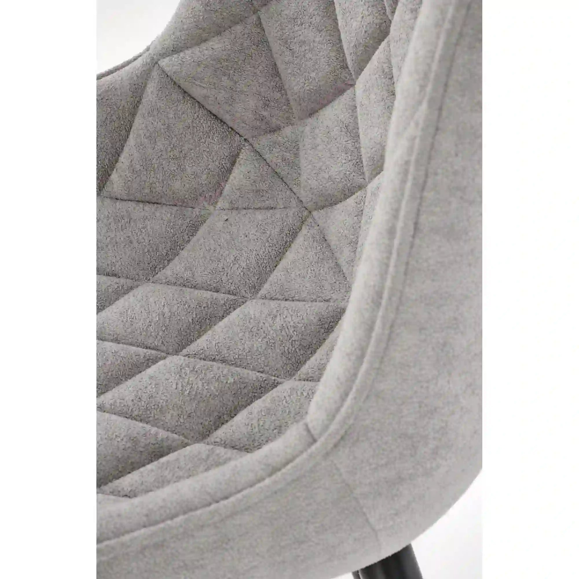 Scaun K567, gri - Havana 15, stofa catifelata/otel, 47x63x85 cm