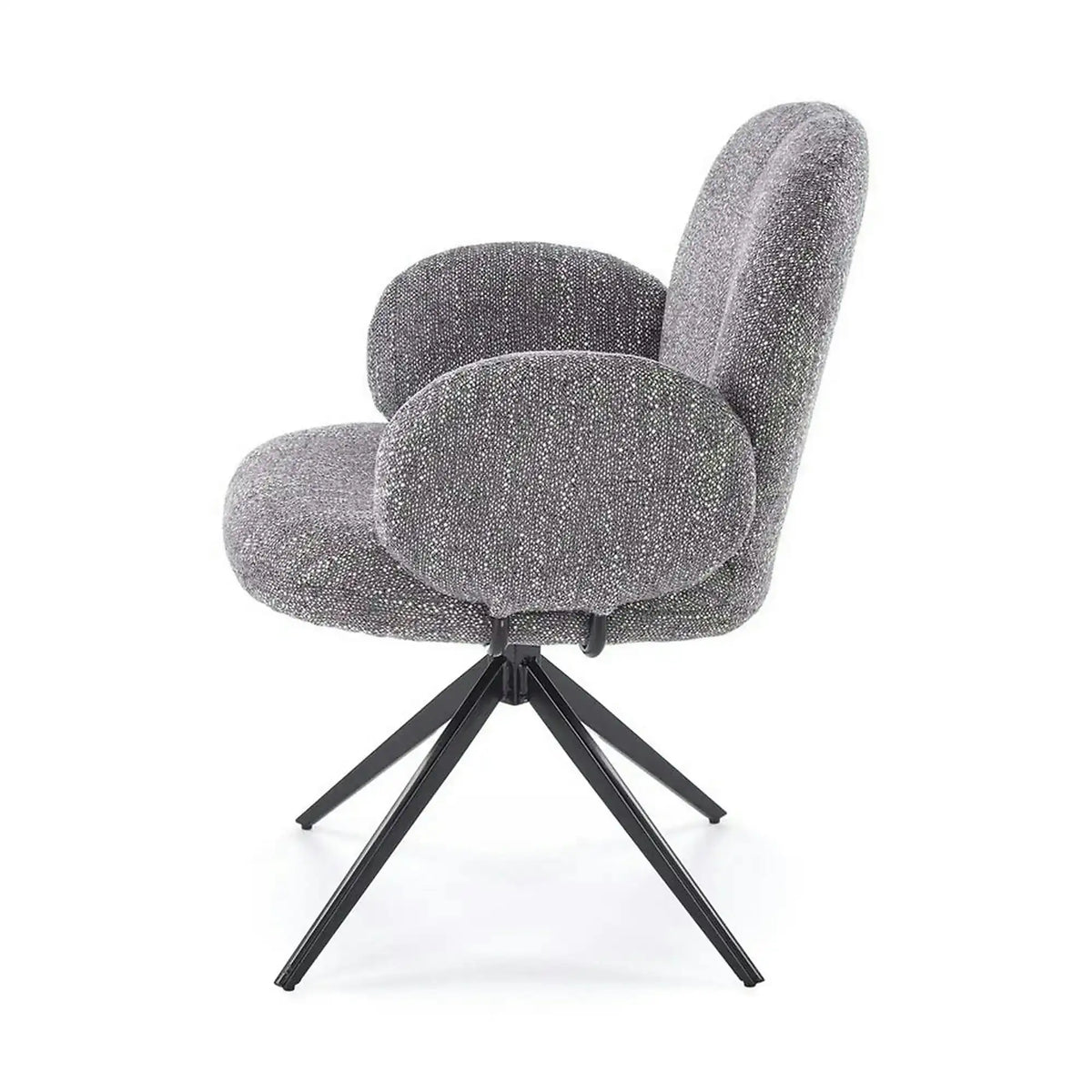 Scaun K568, gri/negru, stofa clasica/otel, 65x64x82 cm