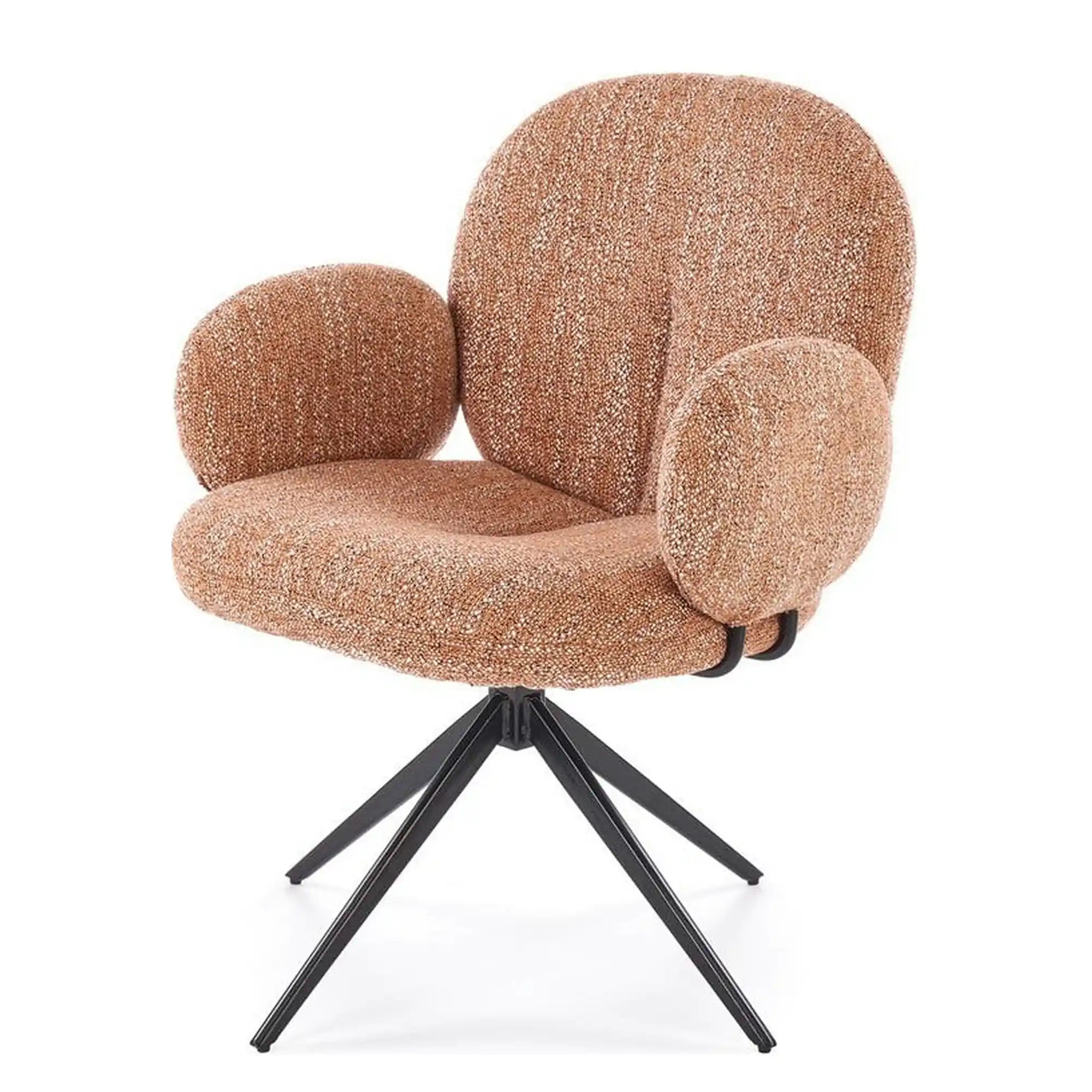 Scaun K568, scortisoara/negru, stofa clasica/otel, 65x64x82 cm