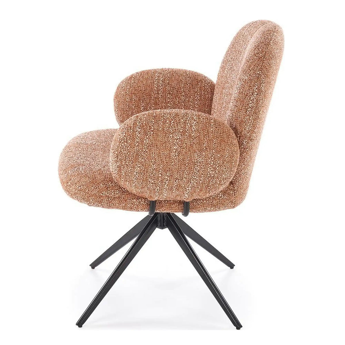 Scaun K568, scortisoara/negru, stofa clasica/otel, 65x64x82 cm