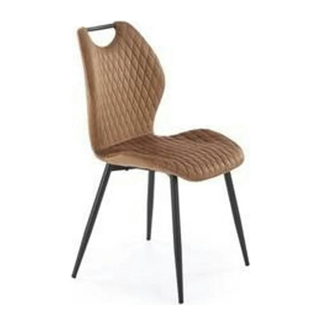 Scaun K569, bej - HLR 11, stofa catifelata/otel, 47x54x84 cm