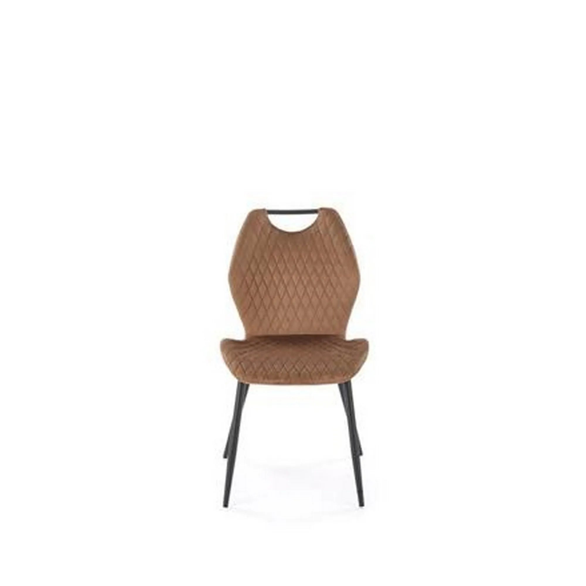 Scaun K569, bej - HLR 11, stofa catifelata/otel, 47x54x84 cm