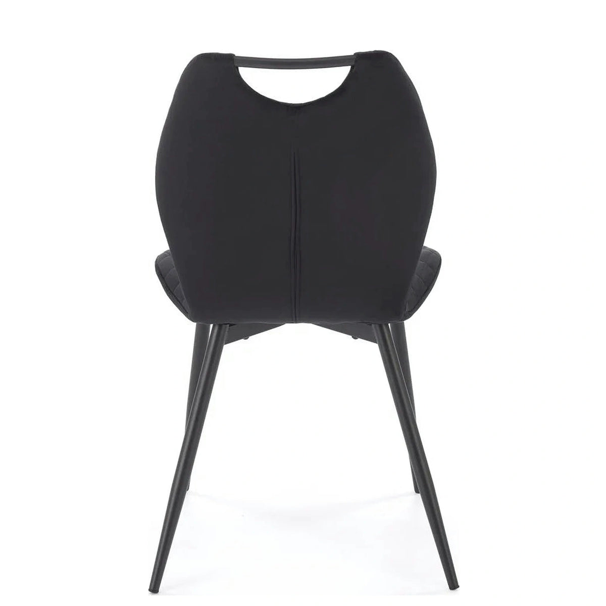 Scaun K569, negru - HLR 66, stofa catifelata/otel, 47x54x84 cm