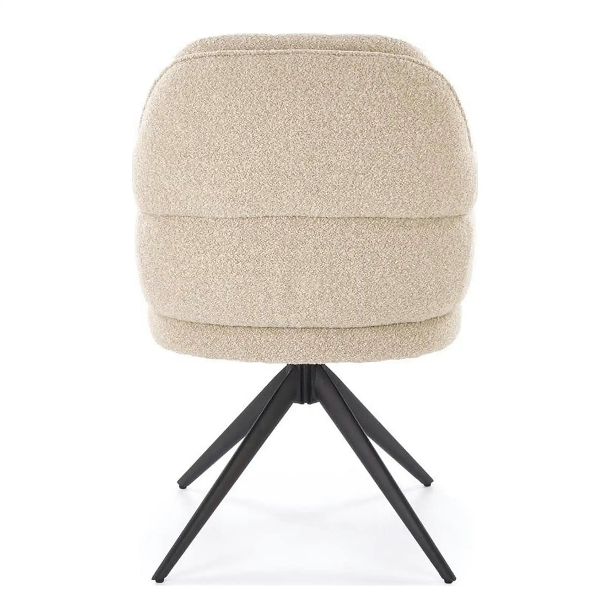 Scaun K570, bej/negru, stofa/otel, 61x70x92 cm