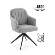 Scaun K570, gri/negru, stofa/otel, 61x70x92 cm
