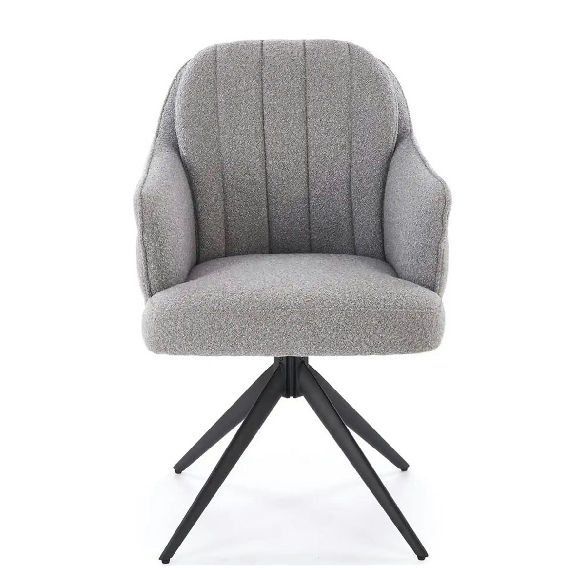 Scaun K570, gri/negru, stofa/otel, 61x70x92 cm