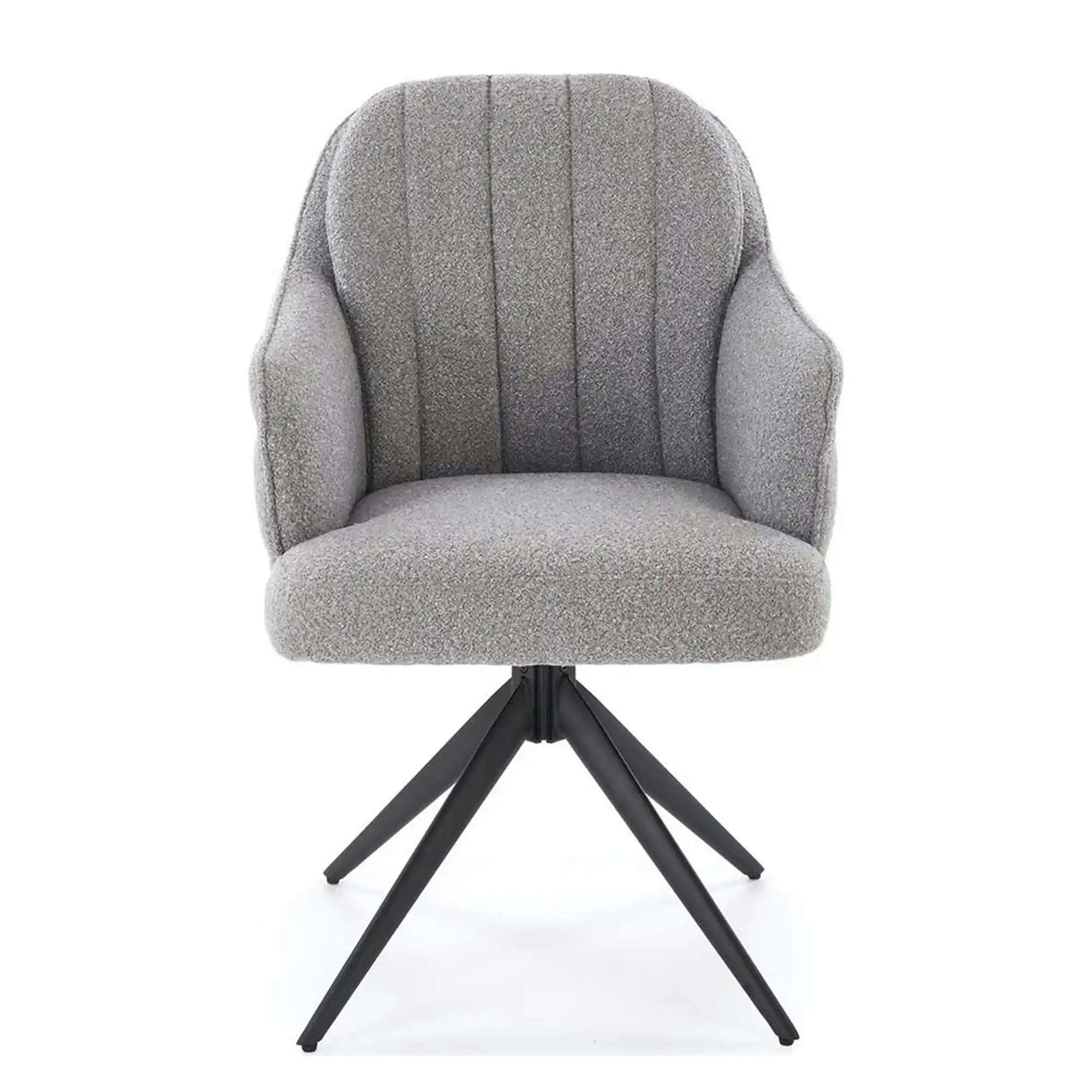 Scaun K570, gri/negru, stofa/otel, 61x70x92 cm