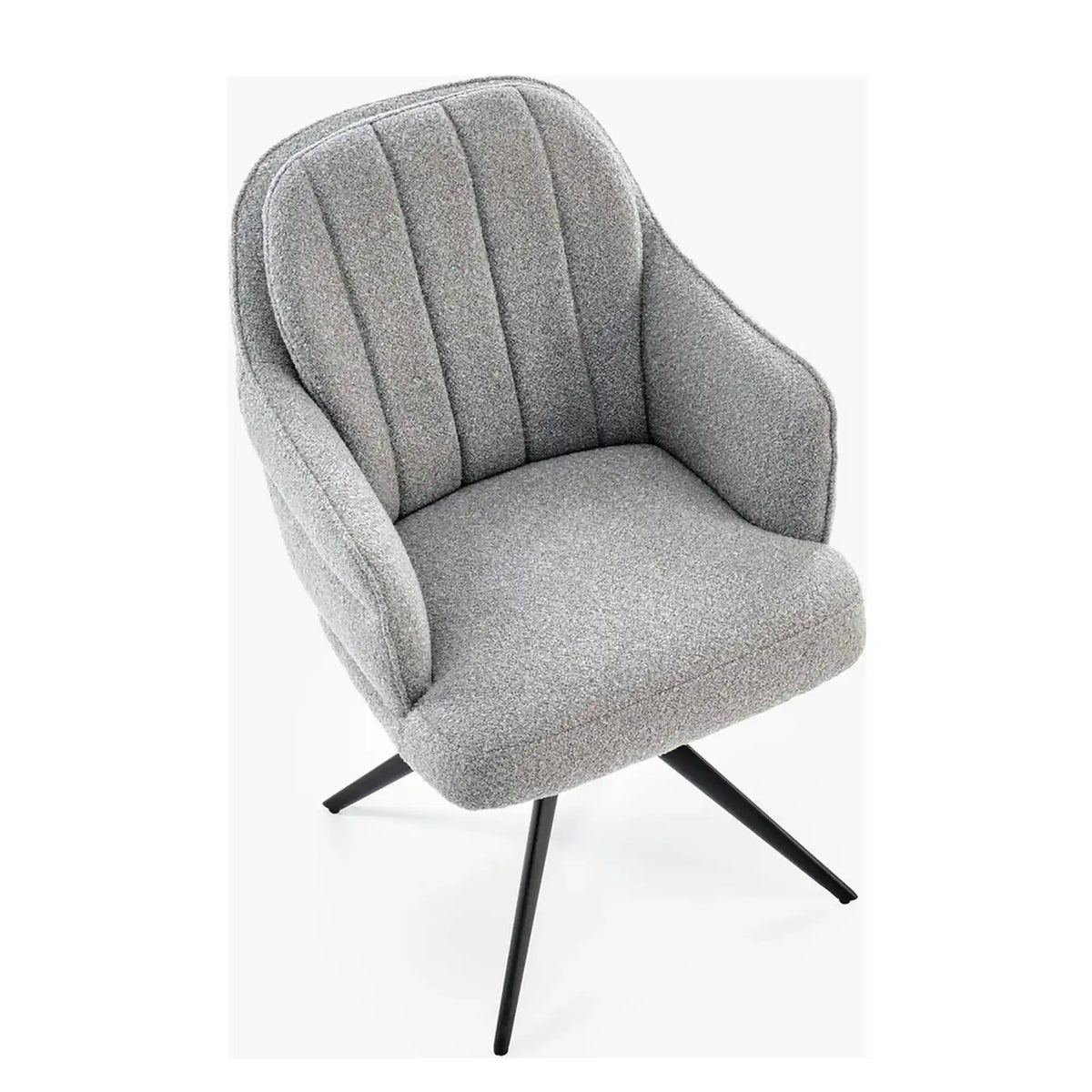 Scaun K570, gri/negru, stofa/otel, 61x70x92 cm