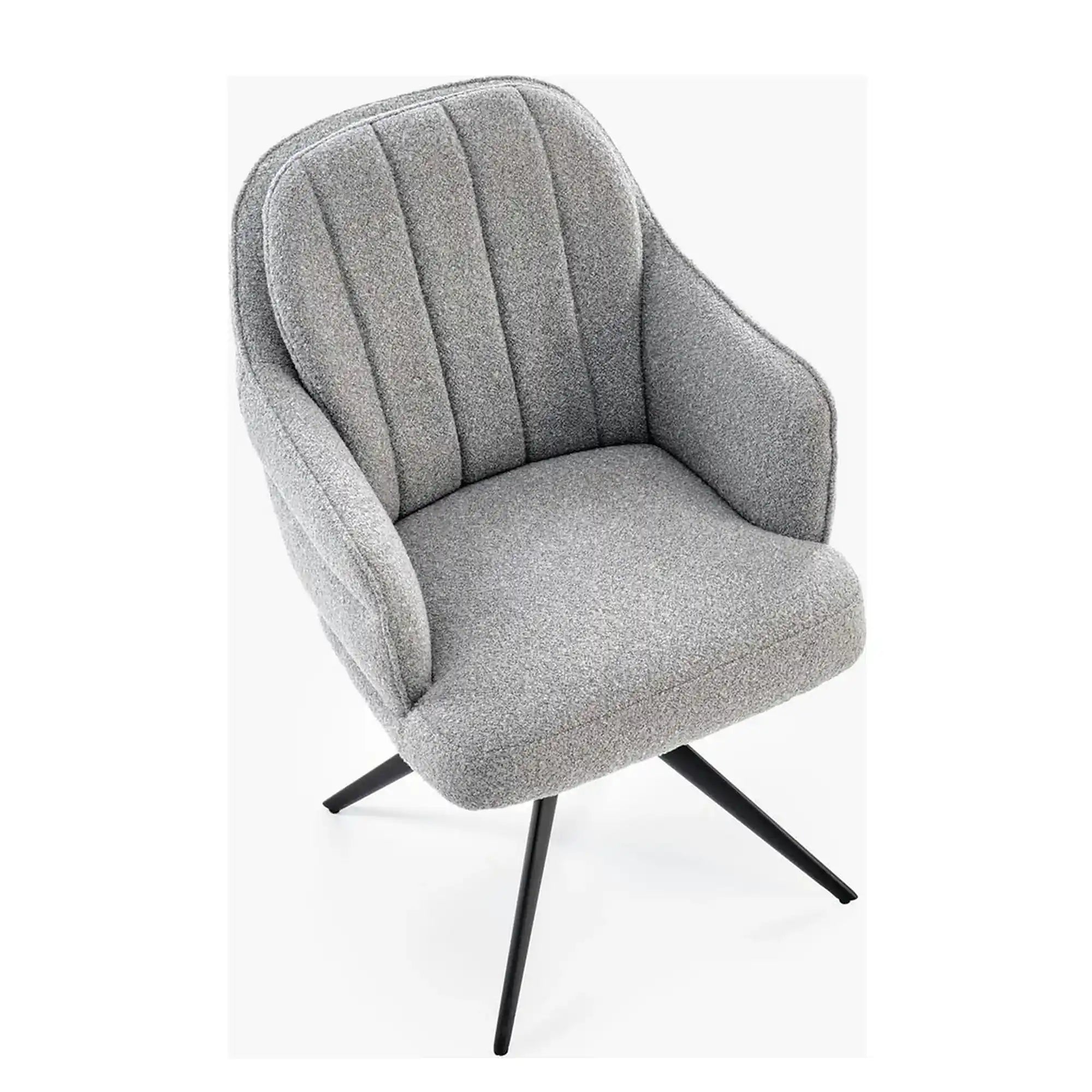 Scaun K570, gri/negru, stofa/otel, 61x70x92 cm
