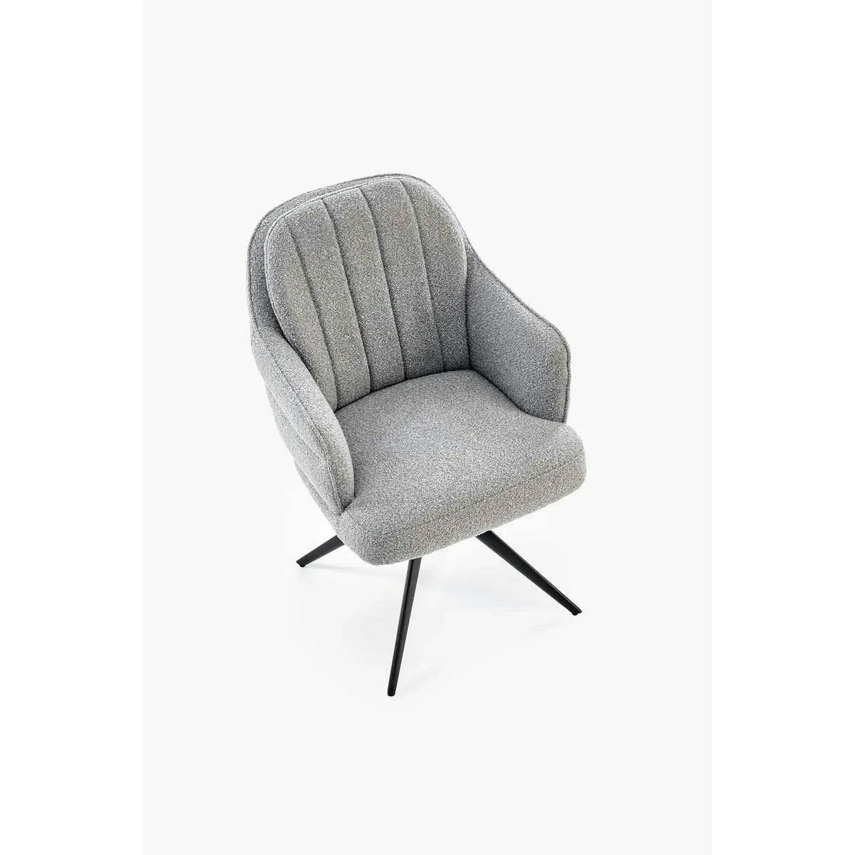 Scaun K570, gri/negru, stofa/otel, 61x70x92 cm