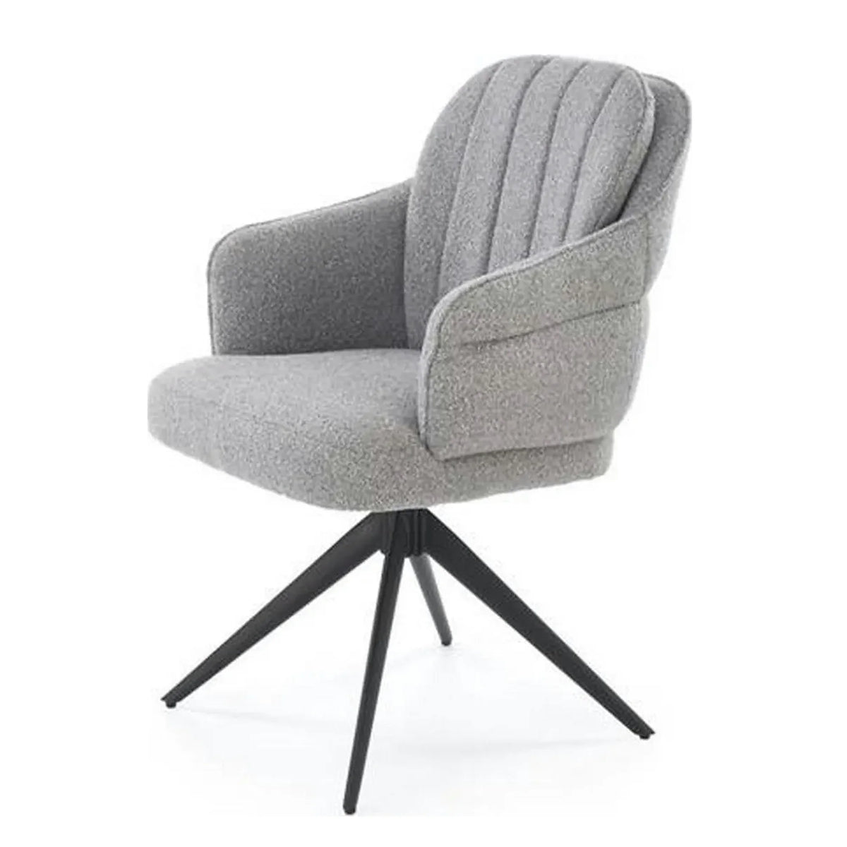 Scaun K570, gri/negru, stofa/otel, 61x70x92 cm
